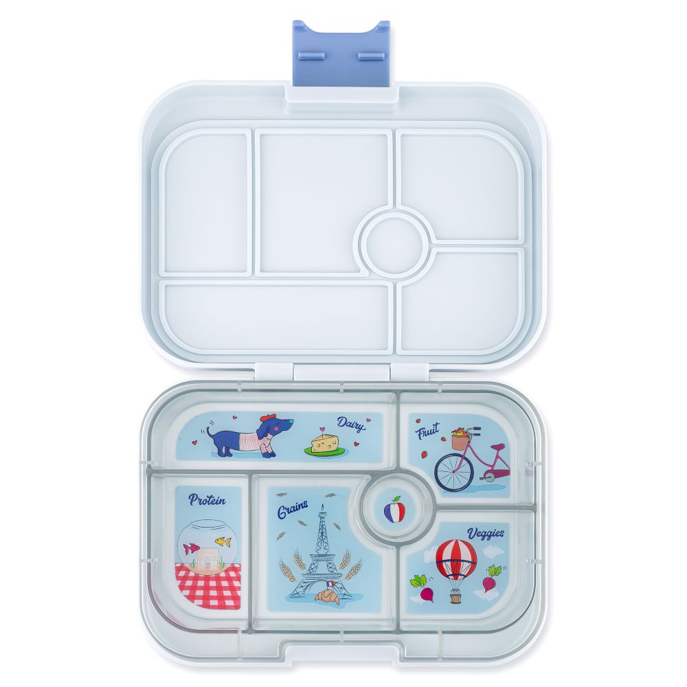 Yumbox Classic 6 Compartment Lunchbox Hazy Gray